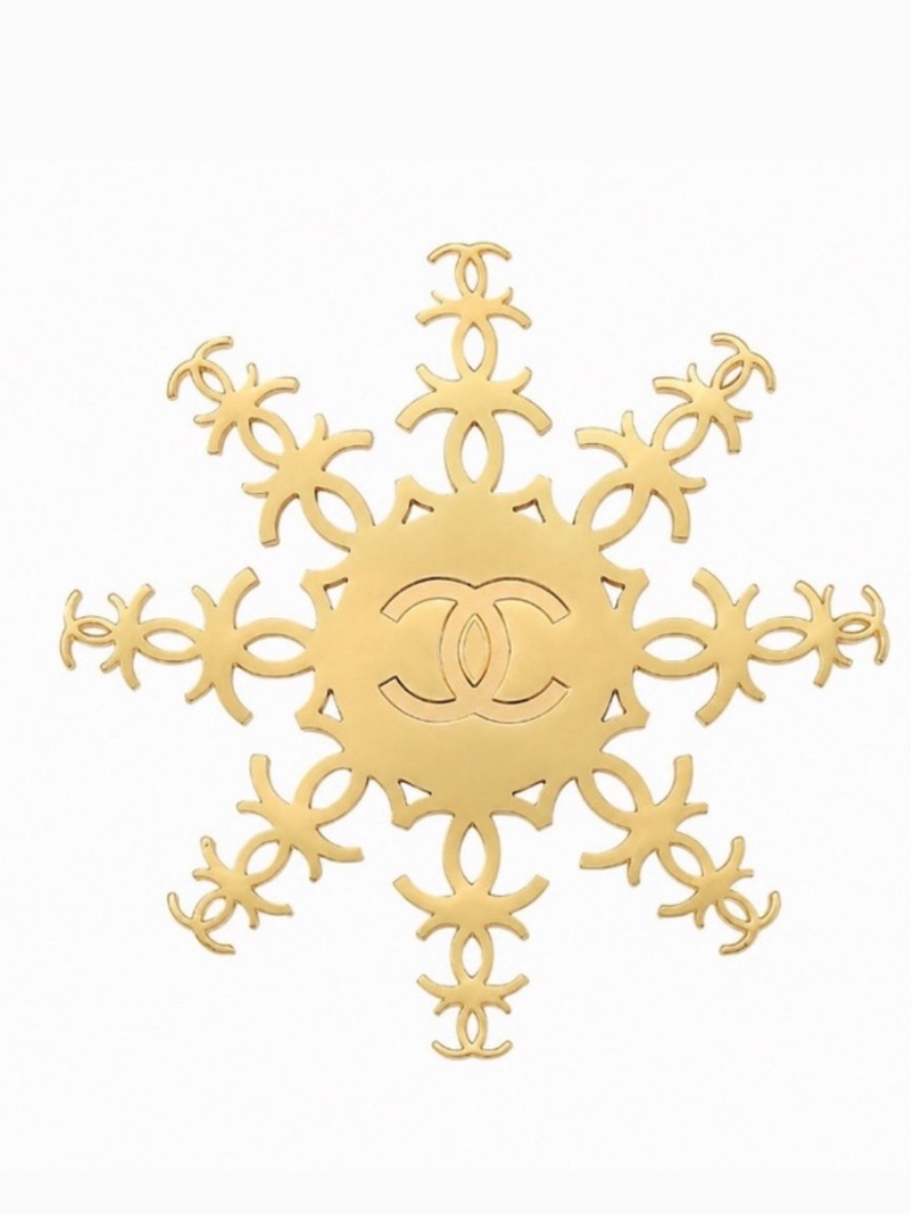 Limited edition Chanel Beaute Snowflake Pin